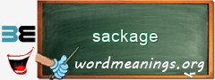 WordMeaning blackboard for sackage